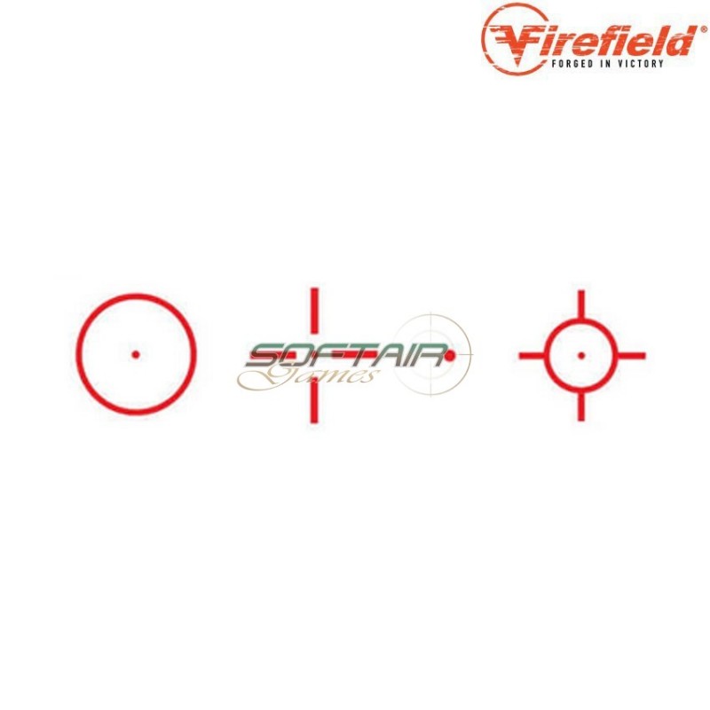 Red Dot Reflex Sight Impact XLT nero IP55 4 Pattern firefield (ff-f26025)