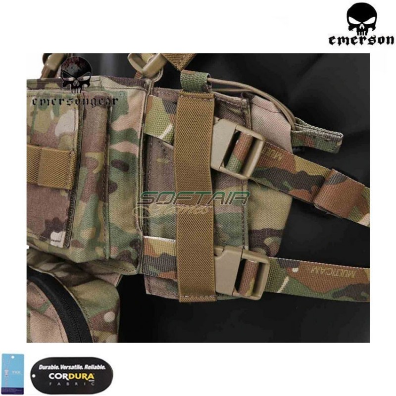EMERSONGEAR COMBAT TACTICAL VEST WITH CHEST RIG COYOTE BROWN