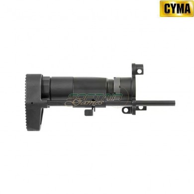 Black aluminum telescopic PDW stock for mp5k cyma (cm-fbp4037)