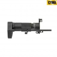 Calcio PDW telescopico nero in alluminio per mp5k cyma (cm-fbp4037)