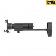 Calcio PDW telescopico nero in alluminio per mp5k cyma (cm-fbp4037)
