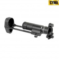 Black aluminum telescopic PDW stock for mp5k cyma (cm-fbp4037)