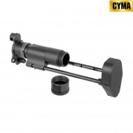 Calcio PDW telescopico nero in alluminio per mp5k cyma (cm-fbp4037)
