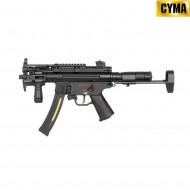 Calcio PDW telescopico nero in alluminio per mp5k cyma (cm-fbp4037)