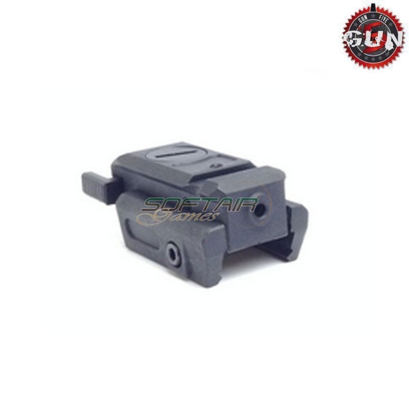 LASER red tactical black gun five (gf-5125-bk)