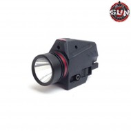 Tactical flashlight & LASER black gun five (gf-1451-bk)