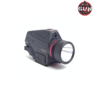 Tactical flashlight & LASER black gun five (gf-1451-bk)