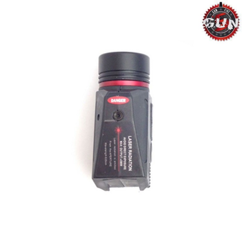 Tactical flashlight & LASER black gun five (gf-1451-bk)