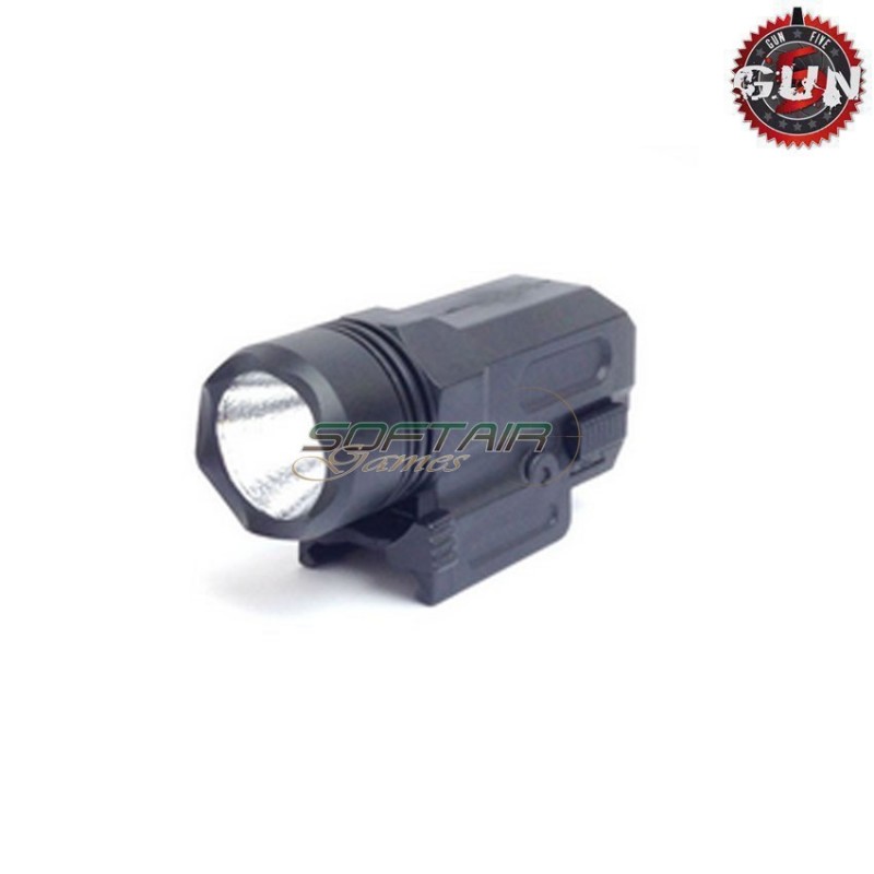 Black tactical flashlight gun five (gf-2118-bk)