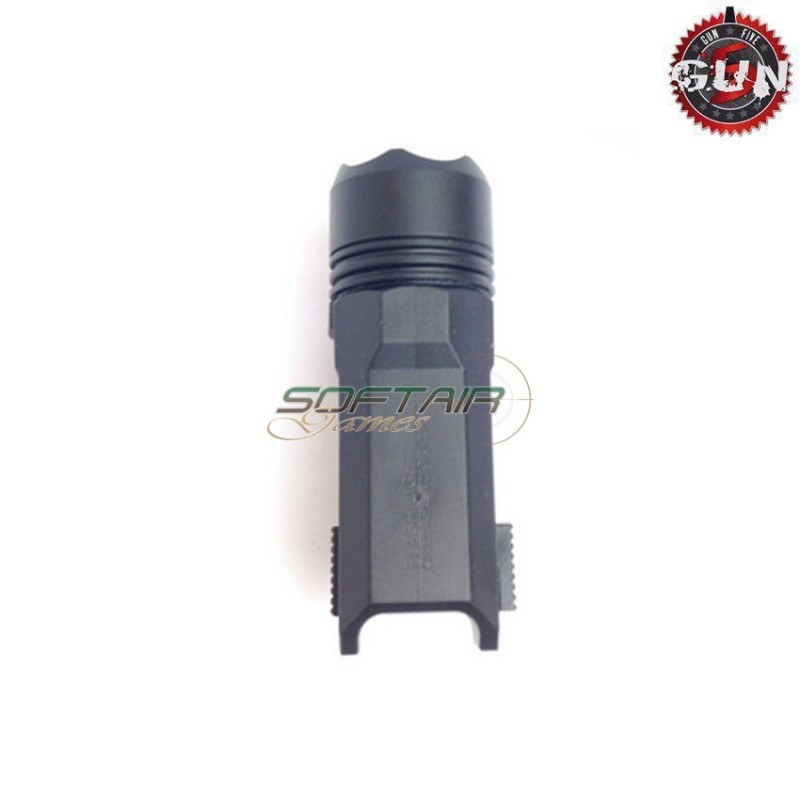 Black tactical flashlight gun five (gf-2118-bk)