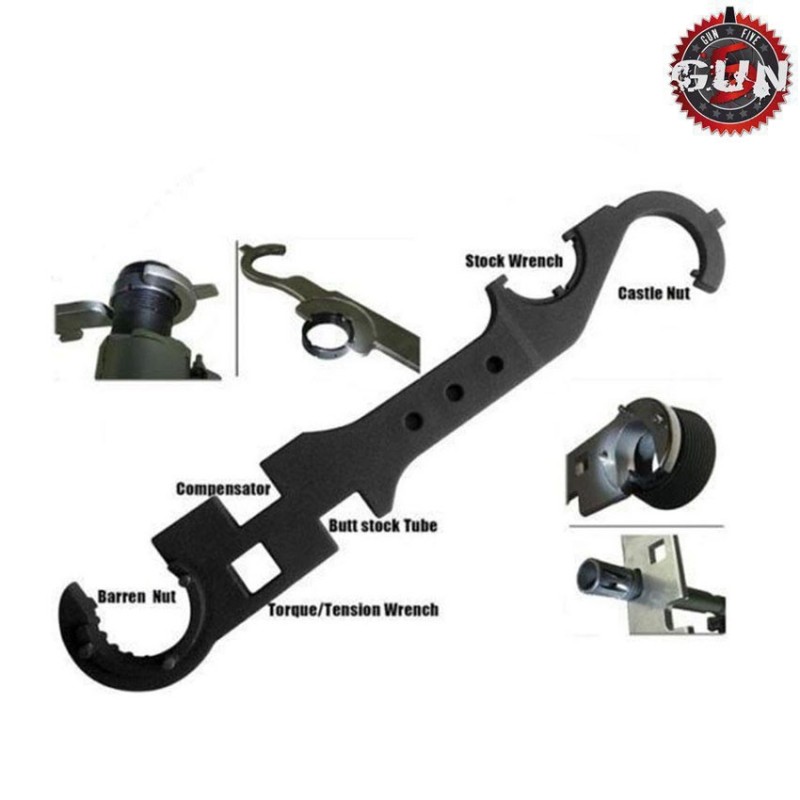 AR15/M4/M16 multi-purpose steel wrench gun five (gf-158748)
