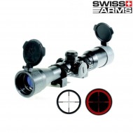 Ottica 4x32 Compact Con Reticolo Illuminato Swiss Arms (263902)