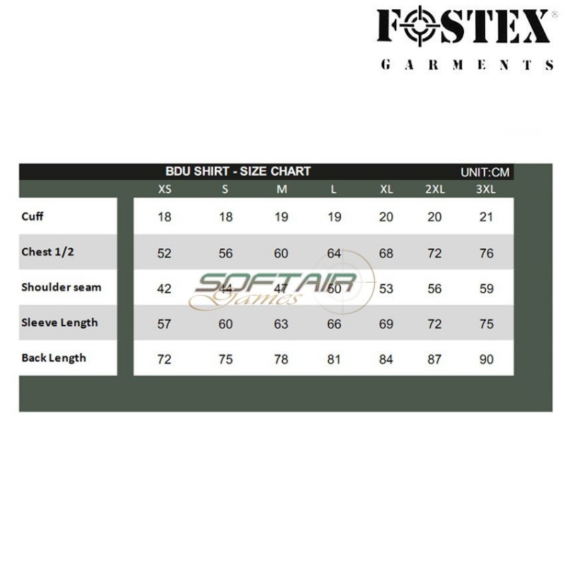MULTICAM BDU combat jacket Fostex (fx-125432-mc)