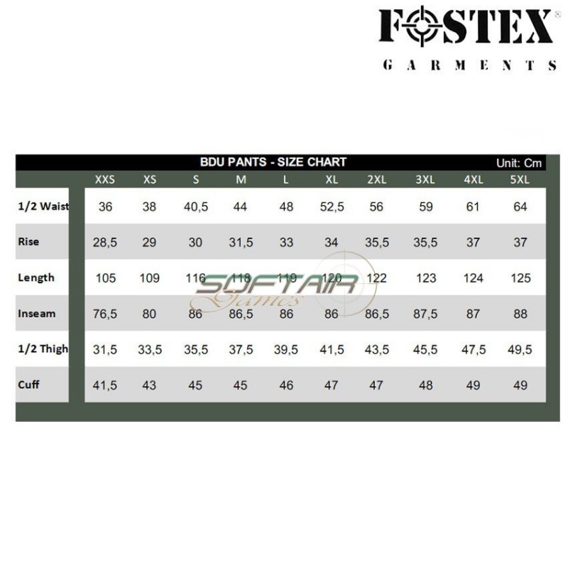 Pantalone BDU VEGETATO fostex (fx-111211-vi) Pantalone BDU VEGETATO fostex (fx-111211-vi)