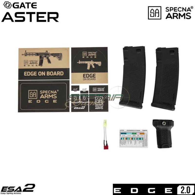 Electric rifle sa-h20 416 short version edge 2.0™ black specna arms® (spe-01-028551)