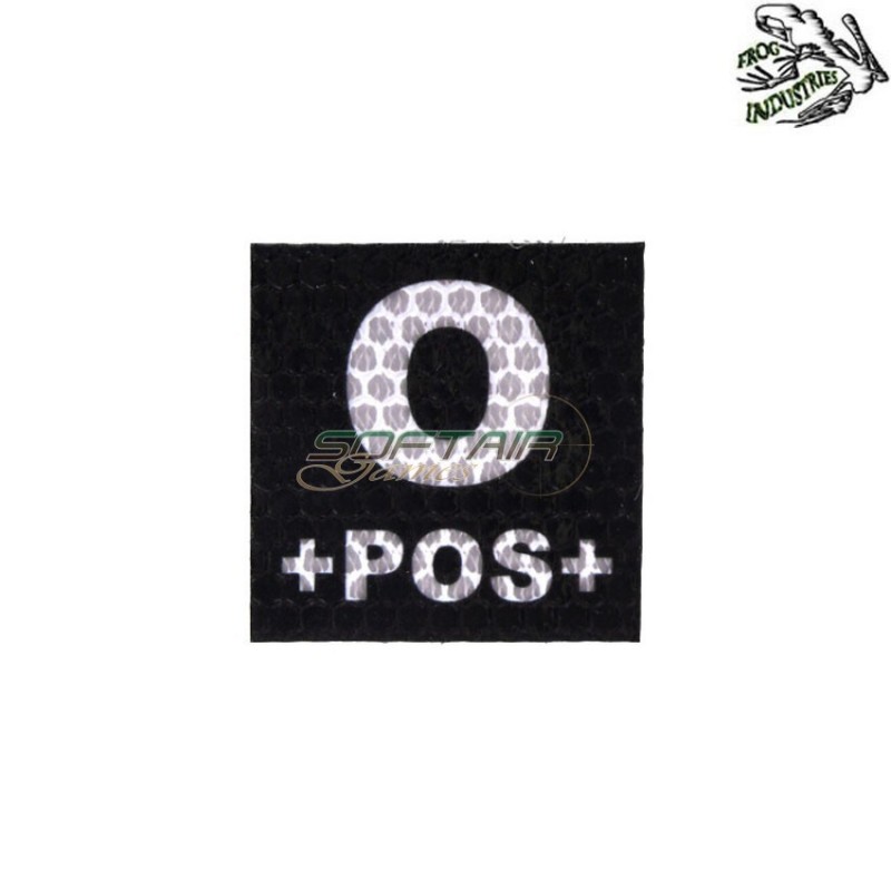 Patch Ir Infrared 0 POS Blood Type Frog Industries® (fi-002086)