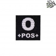 Patch Ir Infrared 0 POS Blood Type Frog Industries® (fi-002086)