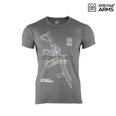 Shirt your way of airsoft 01 GREY/WHITE specna arms® (spe-23-025381)