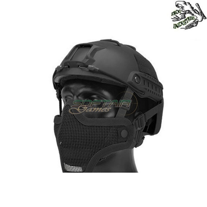 Striker V1 Helmet Mask BLACK Frog Industries® (fi-77-bk)