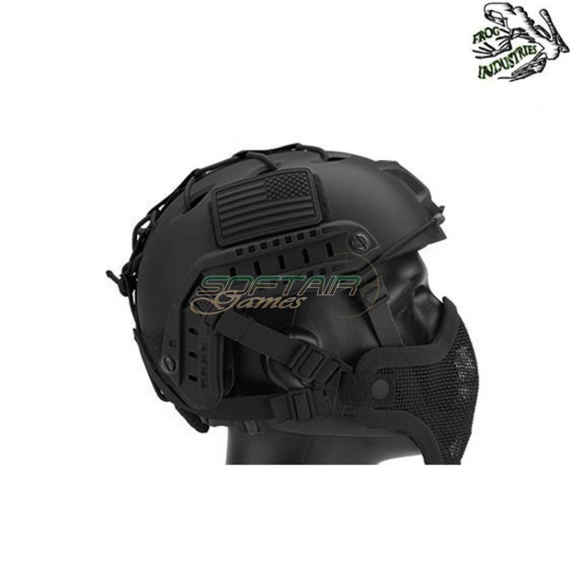Striker V1 Helmet Mask BLACK Frog Industries® (fi-77-bk)