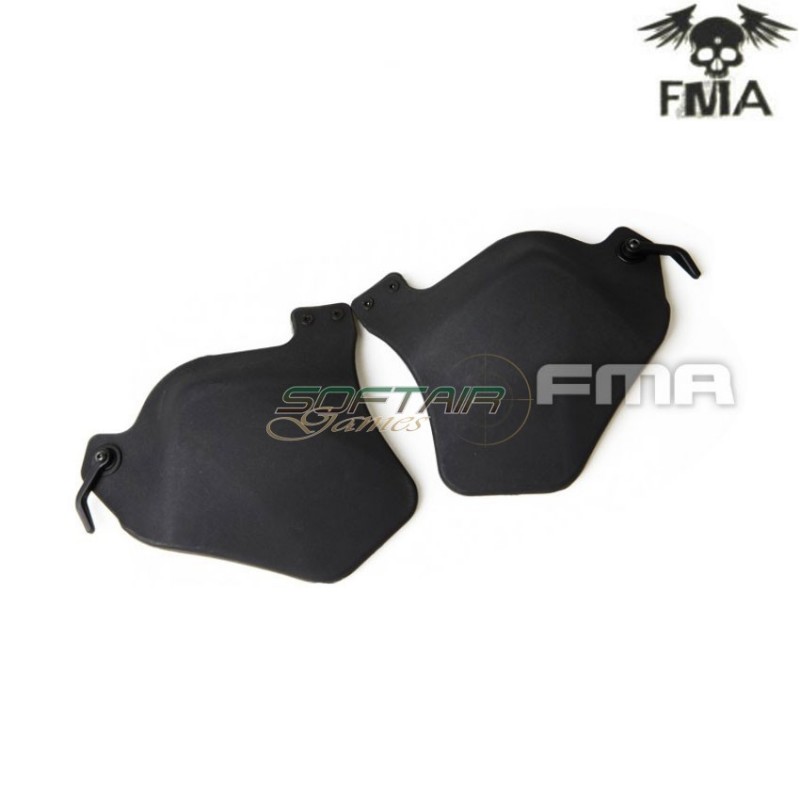 Coperture Laterali con PAD Black Per Rail Elmetto Fma (fma-tb1128-bk)