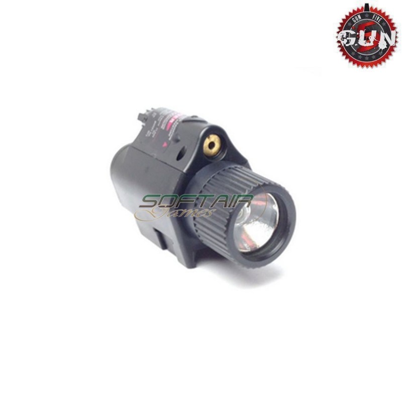 Tactical flashlight & LASER TYPE 2 black gun five (gf-3014n-bk)