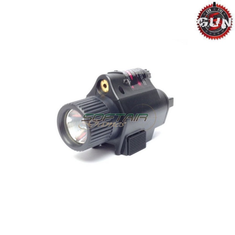 Tactical flashlight & LASER TYPE 2 black gun five (gf-3014n-bk)
