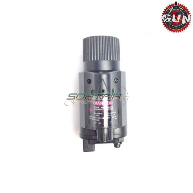 Tactical flashlight & LASER TYPE 2 black gun five (gf-3014n-bk)