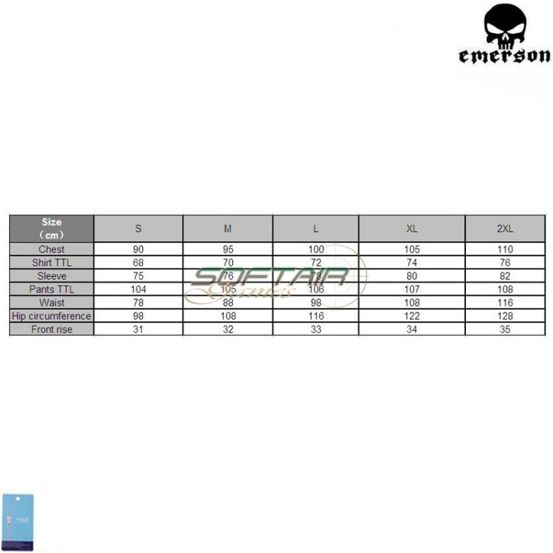 Uniforme combat army bdu multicam emerson (em2711)