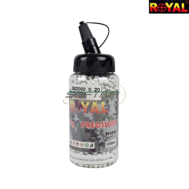 BB 0.20gr. biberon 2000bb white royal (bb2000-0.20)