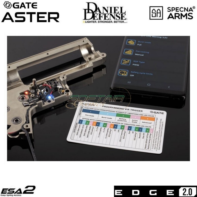 Electric rifle Daniel Defense® SA-E19 MK18 mod1 version edge 2.0™ BLACK specna arms® (spe-01-030434)