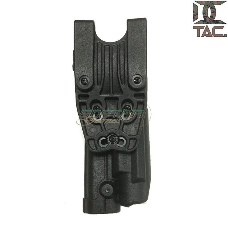 Holster for 1911 w/flashlight level 3 style BLACK d.c. tactical (dctac-54-bk)