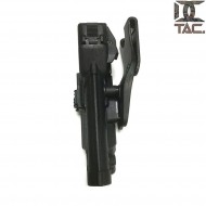 Fondina per 1911 c/torcia level 3 style NERA d.c. tactical (dctac-54-bk)