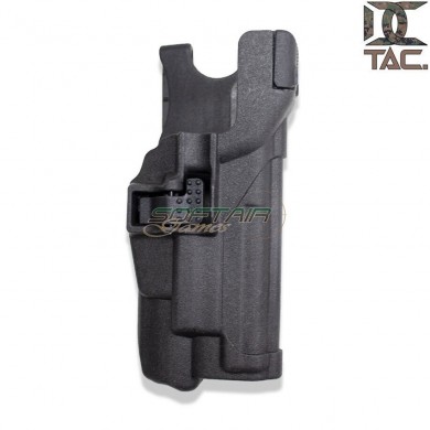 Holster for P226 w/flashlight level 3 style BLACK d.c. tactical (dctac-56-bk)