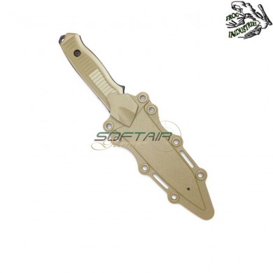 Dummy Knife Type 1 With Hard Holster TAN Frog Industries® (fi-knife-tan)