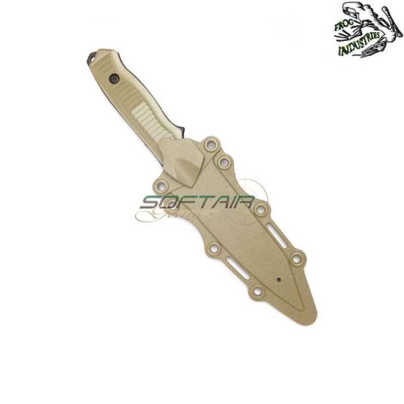 Coltello Dummy Type 1 Con Fondina Rigida TAN Frog Industries® (fi-knife-tan)