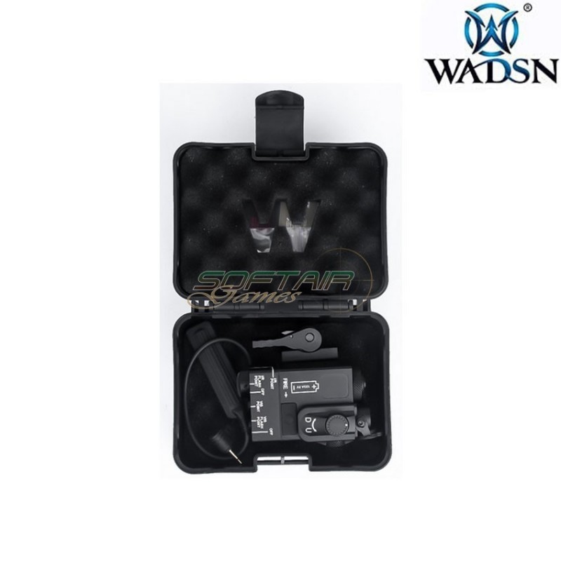 Mini DBAL aluminum BLACK aiming device RED laser / IR wadsn (wd06017-bk)