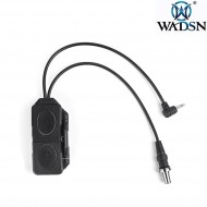 Doppio controllo remoto torcia/laser peq NERO wadsn (wex676-bk)