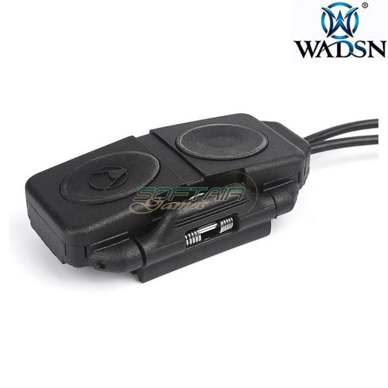 Double remote control flashlight/laser peq BLACK wadsn (wex676-bk)