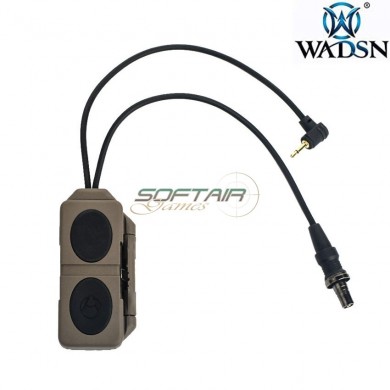 Double remote control flashlight/laser peq DARK EARTH wadsn (wex676-de)
