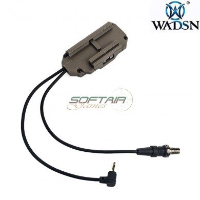 Doppio controllo remoto torcia/laser peq DARK EARTH wadsn (wex676-de)
