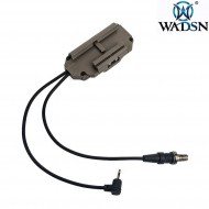 Doppio controllo remoto torcia/laser peq DARK EARTH wadsn (wex676-de)