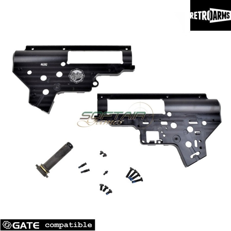 New Gearbox Shell Cnc Qsc V2 8mm Retroarms (ra-6392) - Softair