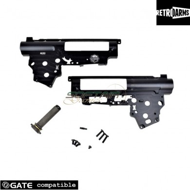 New Gearbox Shell Black Cnc Qsc V3 8mm Retroarms (ra-6393)