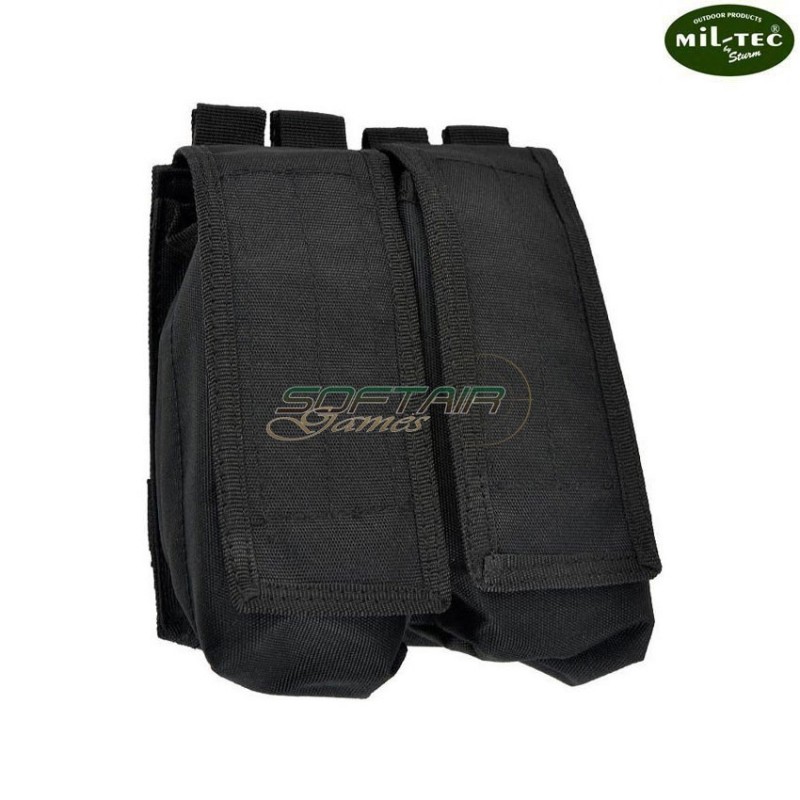 Double pouch 4 places BLACK for ak mil-tec (13496802)