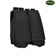 Double pouch 4 places BLACK for ak mil-tec (13496802)