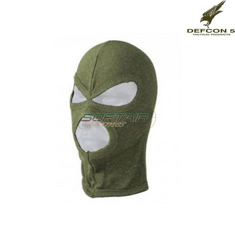Balaclava 3 holes GREEN defcon 5 (d5-1935c-od)