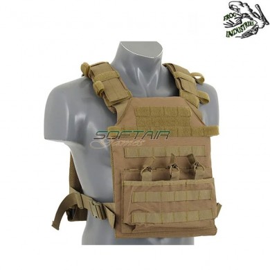 Assault plate carrier 7.62mm c/dummy sapi plates COYOTE frog industries® (fi-m51611027-1-tan)