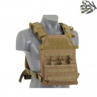Assault plate carrier 7.62mm w/dummy sapi plates COYOTE frog industries® (fi-m51611027-1-tan)