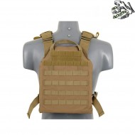 Assault plate carrier 7.62mm w/dummy sapi plates COYOTE frog industries® (fi-m51611027-1-tan)